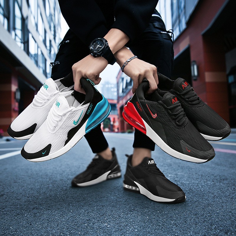 2023夏季新款内增高男鞋运动休闲网鞋透气男青少年网布气垫鞋270